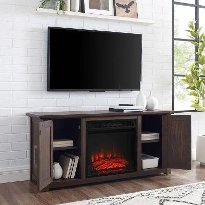 Camden Low Profile Fireplace TV Stand For TVs Up To 50" - Crosley 9 Camden Low Profile Fireplace TV Stand For TVs Up To 50" - Crosley - Image 9