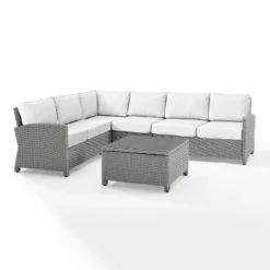 Bradenton 5pc Outdoor Wicker Sectional Set - Crosley -Cheap Crosley Store GUEST c8529e04 6f11 4a43 bf43 6d266127f8c4