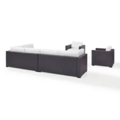 Biscayne 7pc Outdoor Wicker Sectional Set - White - Crosley -Cheap Crosley Store GUEST c9f42fa4 6ca3 45ac b401 4b725fd26875