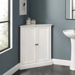 Shoreline Stackable Corner Pantry White - Crosley -Cheap Crosley Store GUEST cb5600a7 5e92 42ed 95ce b9c92f6e21fd