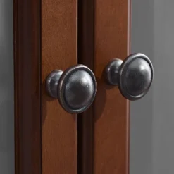 LaFayette Corner TV Stand For TVs Up To 48" Dark Red - Crosley -Cheap Crosley Store GUEST cb9084c8 9ad4 4475 ba30 1683a07cf10c