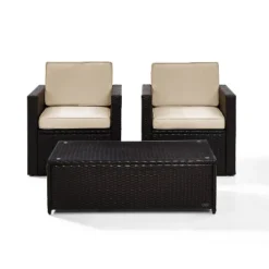 Palm Harbor 3pc Outdoor Wicker Seating Set - Sand - Crosley 15 Palm Harbor 3pc Outdoor Wicker Seating Set - Sand - Crosley -Cheap Crosley Store GUEST cd1e546a 4542 40d4 becd b0aabcfacc56