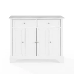 Avery Kitchen Island/Cart Distressed White/White Marble - Crosley -Cheap Crosley Store GUEST d196b911 c050 4100 bbda 1a2885ec6a6d
