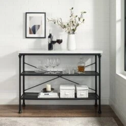 Madeleine Console Matte Black - Crosley -Cheap Crosley Store GUEST d204863b b5c6 4651 8df8 c66a30ac7171