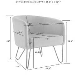 Parkway Velvet Accent Chair - Crosley -Cheap Crosley Store GUEST d2e7e529 8a4d 429b bf40 ad23299b171f