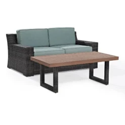 Beaufort 2pc Outdoor Wicker Chat Set - Mist - Crosley 11 Beaufort 2pc Outdoor Wicker Chat Set - Mist - Crosley -Cheap Crosley Store GUEST d32744bf 5881 437a 8d6d 3f65426ece01