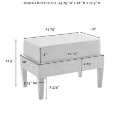 Capella 7pc Outdoor Wicker Sofa Set - Gray - Crosley -Cheap Crosley Store GUEST d40bdb4f 7864 49f2 9b2d 8a539f462f2f