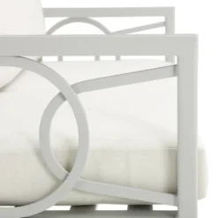 Ashford 4pc Outdoor Metal Conversation Set - Cream - Crosley -Cheap Crosley Store GUEST d4473a12 ae1b 414d 857f cca852bd7aab