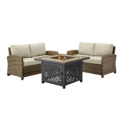 Crosley 3pc Bradenton Steel Outdoor Patio Fire Pit Furniture Set With Two Loveseats Tan/Brown 15 Crosley 3pc Bradenton Steel Outdoor Patio Fire Pit Furniture Set With Two Loveseats Tan/Brown -Cheap Crosley Store GUEST d69f95d5 d359 4f29 b3f5 7aa6b0a17c39