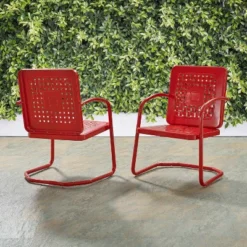 2pk Bates Outdoor Steel Arm Chairs - Crosley -Cheap Crosley Store GUEST d6d92c1d 90cf 4f1a bfd2 40ffb1b7aeaf