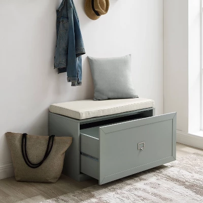 Harper Entryway Storage Bench - Crosley 2 Harper Entryway Storage Bench - Crosley - Image 2