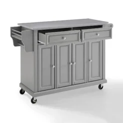 Stainless Steel Top Kitchen Cart/Island Vintage Gray - Crosley 10 Stainless Steel Top Kitchen Cart/Island Vintage Gray - Crosley -Cheap Crosley Store GUEST da59ca5d 15fe 47a5 824c 5507742d48f0