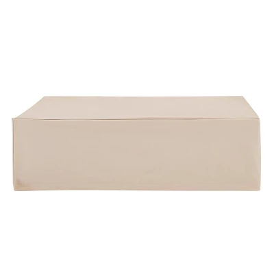 Outdoor Rectangular Table Furniture Cover - Cream - Crosley 1 Outdoor Rectangular Table Furniture Cover - Cream - Crosley