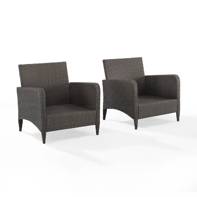 Kiawah 2pk Wicker Patio Chair - Sand - Crosley 8 Kiawah 2pk Wicker Patio Chair - Sand - Crosley - Image 8