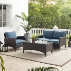 Kiawah 3pc Outdoor Wicker Conversation Set Blue - Crosley 15 Kiawah 3pc Outdoor Wicker Conversation Set Blue - Crosley -Cheap Crosley Store GUEST de7a63c9 882f 4abb af34 a2fea8827b48