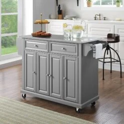 Stainless Steel Top Kitchen Cart/Island Vintage Gray - Crosley 14 Stainless Steel Top Kitchen Cart/Island Vintage Gray - Crosley -Cheap Crosley Store GUEST deab7019 7ef9 44a4 8fb2 802560fa3b04