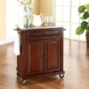 Compact Stainless Steel Top Kitchen Cart Mahogany - Crosley