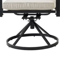 5pc Kaplan Outdoor Steel Round Dining Set With Swivel Chairs Oatmeal/Bronze - Crosley -Cheap Crosley Store GUEST df3d0668 3f19 468e af7d 0fb9303b3815 1