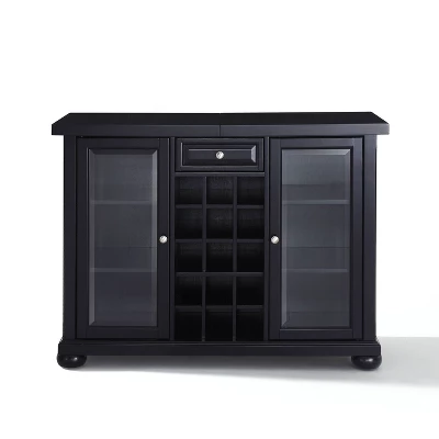 Alexandria Sliding Top Bar Cabinet Black - Crosley 9 Alexandria Sliding Top Bar Cabinet Black - Crosley - Image 9