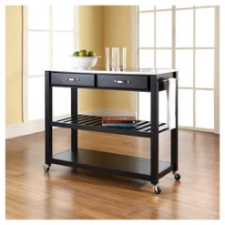 Stainless Steel Top Kitchen Cart/Island With Optional Stool Storage - Crosley -Cheap Crosley Store GUEST e05ca4fa 285a 4469 b1ff d98232037f69
