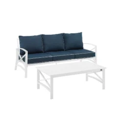 Kaplan 2pc Outdoor Sofa Set - Navy - Crosley -Cheap Crosley Store GUEST e0ceeb45 d472 4e23 994f 7facf5352e24