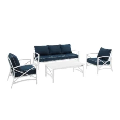 Kaplan 4pc Outdoor Sofa Set - Navy - Crosley -Cheap Crosley Store GUEST e15c4dcd 9b7f 4d3a abdc cb6eec509a0d
