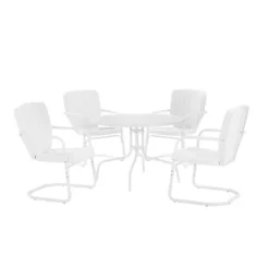 Ridgeland 5pc Outdoor Dining Set - White - Crosley -Cheap Crosley Store GUEST e204e15b 71e2 437b 8934 d324e5a2b911
