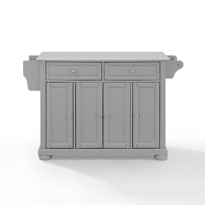 Alexandria Granite Top Kitchen Island/Cart Gray - Crosley 6 Alexandria Granite Top Kitchen Island/Cart Gray - Crosley - Image 6
