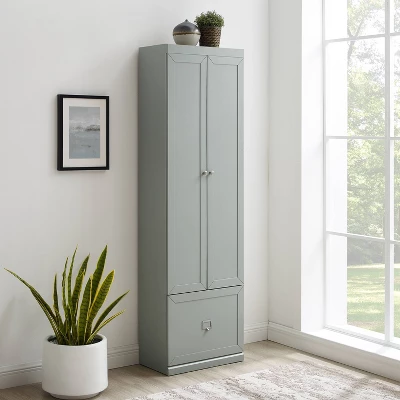 Harper Convertible Pantry Closet Gray - Crosley 1 Harper Convertible Pantry Closet Gray - Crosley