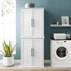 Bartlett Tall Storage Pantry With 2 Stackable Pantries White - Crosley 12 Bartlett Tall Storage Pantry With 2 Stackable Pantries White - Crosley -Cheap Crosley Store GUEST e3a4fb0e 6522 4772 9802 a79ad6e0000c