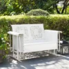 Bates Outdoor Loveseat Glider - White - Crosley