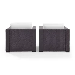 Biscayne 2pk Outdoor Wicker Chairs - White - Crosley -Cheap Crosley Store GUEST e4c6d9cf 221c 4462 9046 0761945facd3