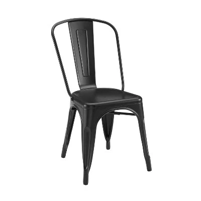 Set Of 2 17" Amelia Metal Chair Matte Black - Crosley 6 Set Of 2 17" Amelia Metal Chair Matte Black - Crosley - Image 6