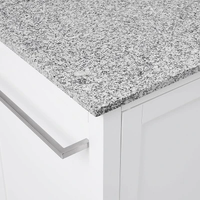Soren Granite Top Kitchen Island/Cart Gray/White - Crosley 14 Soren Granite Top Kitchen Island/Cart Gray/White - Crosley - Image 14