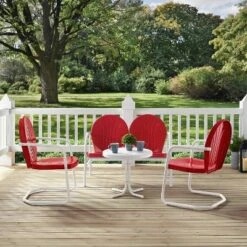 Griffith 4pc Outdoor Conversation Set - Bright Red - Crosley 11 Griffith 4pc Outdoor Conversation Set - Bright Red - Crosley -Cheap Crosley Store GUEST e73c3939 bc79 4e73 8e93 5177afb0fd5d