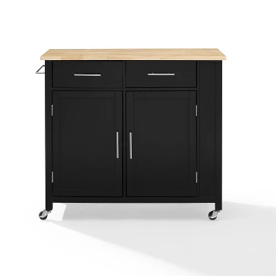 Savannah Wood Top Drop Leaf Kitchen Island/Cart - Crosley 11 Savannah Wood Top Drop Leaf Kitchen Island/Cart - Crosley - Image 11