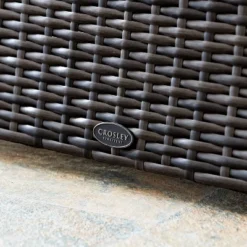 Beaufort Outdoor Steel Arm Chair Mist/Brown - Crosley -Cheap Crosley Store GUEST e75d453a af4b 498b 8601 3a433001a1c5