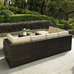 Palm Harbor 8pc All-Weather Wicker Patio Seating Set - Sand - Crosley 8 Palm Harbor 8pc All-Weather Wicker Patio Seating Set - Sand - Crosley -Cheap Crosley Store GUEST e895cd2e aec4 4300 8b31 70ed49937175