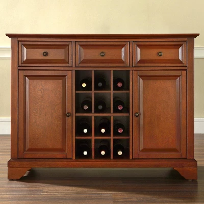 Lafayette Sideboard Cabinet With Wine Storage - Crosley 2 Lafayette Sideboard Cabinet With Wine Storage - Crosley - Image 2