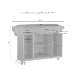 Cambridge Natural Wood Top Kitchen Island White - Crosley -Cheap Crosley Store GUEST e92f9451 5e18 45ef 8bd7 afa8ac8f615f