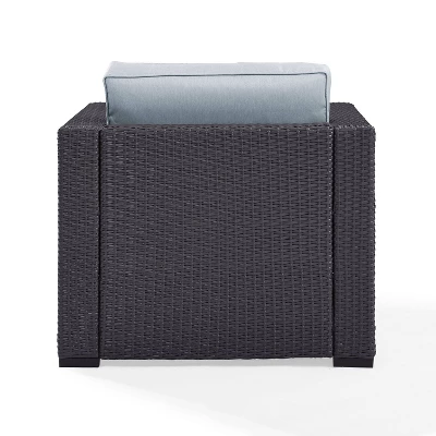 Biscayne Outdoor Wicker Armchair - Mist - Crosley 8 Biscayne Outdoor Wicker Armchair - Mist - Crosley - Image 8