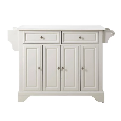 Lafayette Granite White Top Full Size Kitchen Island/Cart White - Crosley 4 Lafayette Granite White Top Full Size Kitchen Island/Cart White - Crosley - Image 4