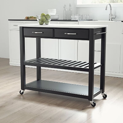 Granite Top Kitchen Prep Cart - Crosley 2 Granite Top Kitchen Prep Cart - Crosley - Image 2
