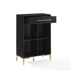 42.25" Juno Record Storage Cube Bookcase Black - Crosley -Cheap Crosley Store GUEST ee406fdd 7cca 4d07 827f 34ad3b6c064a