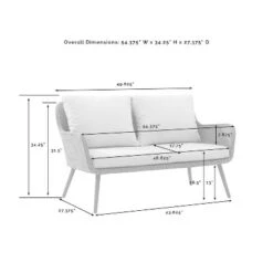 Landon 2pc Outdoor Wicker Chat Set - Beige - Crosley -Cheap Crosley Store GUEST ef720759 9c38 461a a9da 5efa928181a2