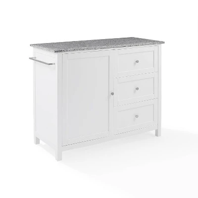 Soren Granite Top Kitchen Island/Cart Gray/White - Crosley 10 Soren Granite Top Kitchen Island/Cart Gray/White - Crosley - Image 10