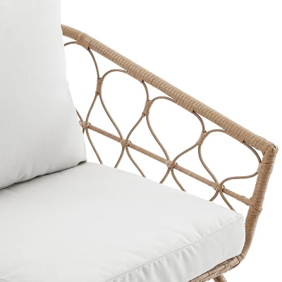 Juniper 2pk Outdoor Wicker Arm Chairs - Cream/Natural - Crosley 7 Juniper 2pk Outdoor Wicker Arm Chairs - Cream/Natural - Crosley - Image 7