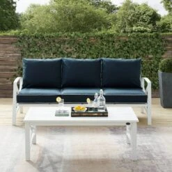Kaplan 2pc Outdoor Sofa Set - Navy - Crosley -Cheap Crosley Store GUEST f1533ec0 6a6b 4a40 8dc9 030ef2c4f5dd