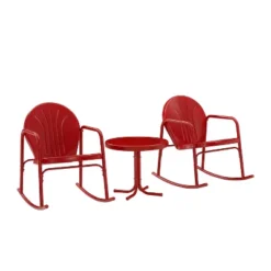 Griffith 3pc Outdoor Rocking Chair Set - Red - Crosley -Cheap Crosley Store GUEST f186d6ca 8f4e 4360 8da8 ff811963fd3f