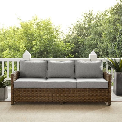 Bradenton Outdoor Wicker Sofa - Crosley 2 Bradenton Outdoor Wicker Sofa - Crosley - Image 2